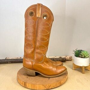 Vintage Acme | Circle A Women’s Western Boots in Cognac Size 6.5C